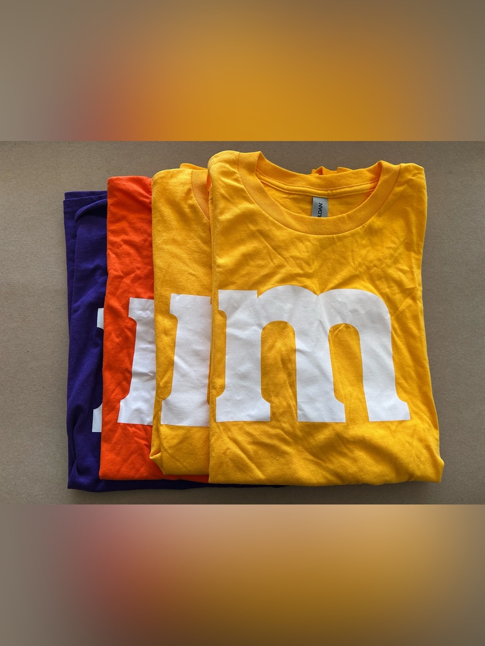 Gildan Short Sleeve Graphic Tee Bundle - Yellow, Orange, Purple